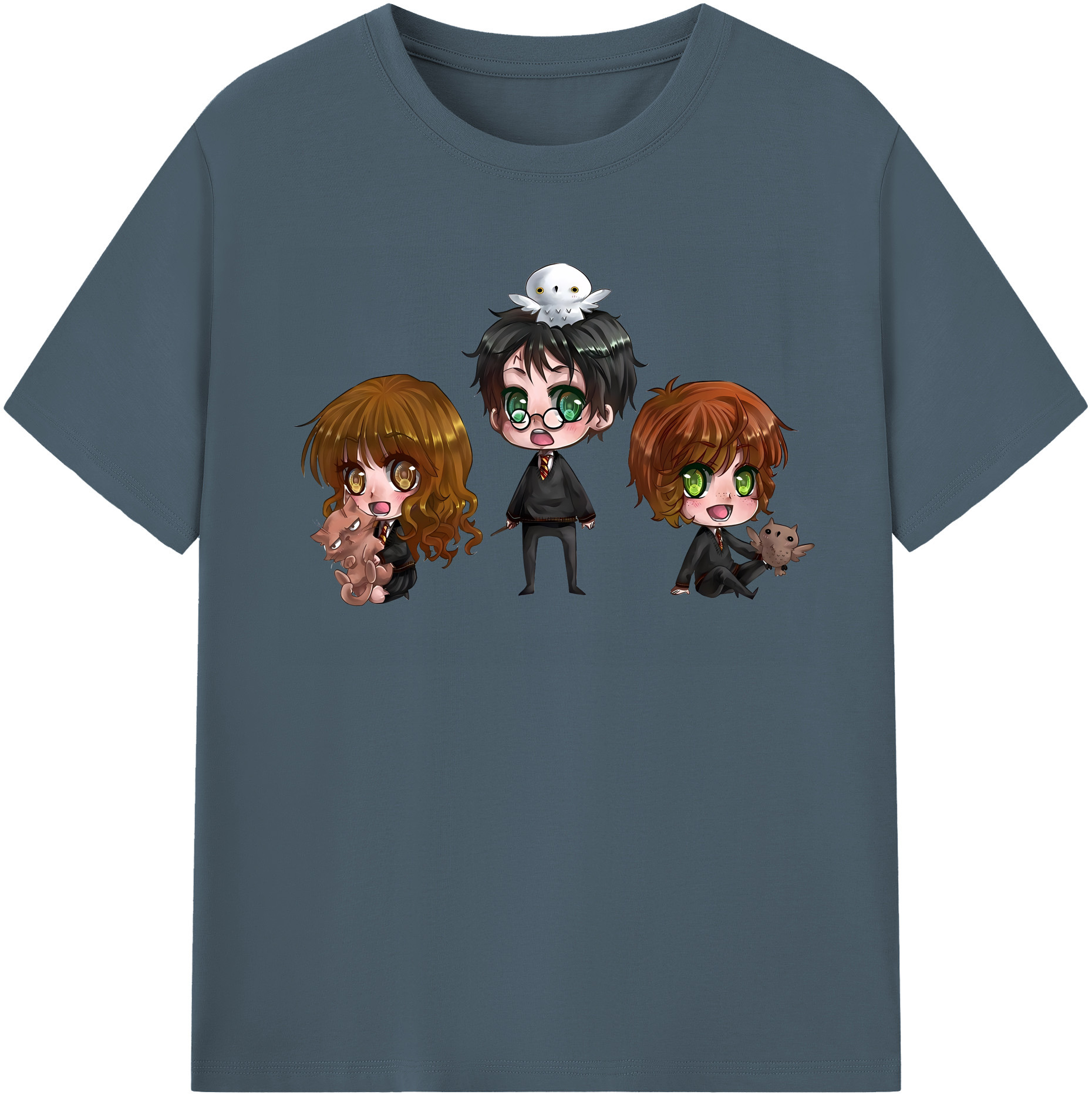 （画像用） Harry Potter ハリー・ポッターシリーズ 綿100％半袖Tシャツ（フロントプリント）